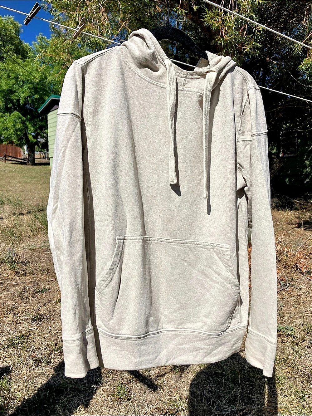 Jungmaven Hemp Pullover Hoodie Cream XS Like New